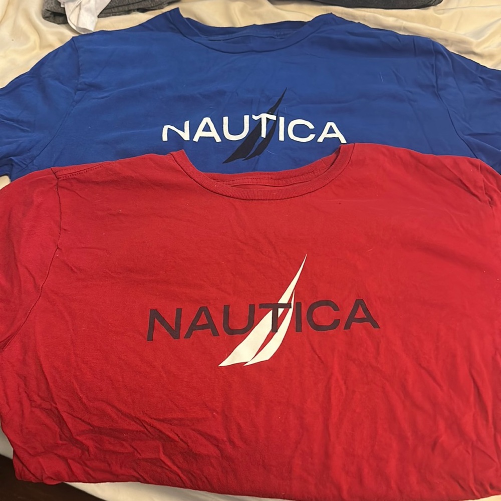 Red & Blue Nautica T shirts (2-pack)